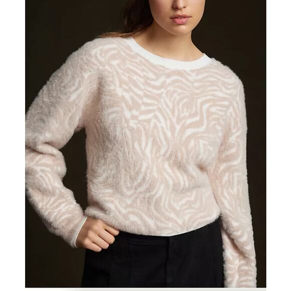 Anthropologie Sweaters - Anthropologie Pilcro Animal Eyelash Sweater Multicolor Size S NWT